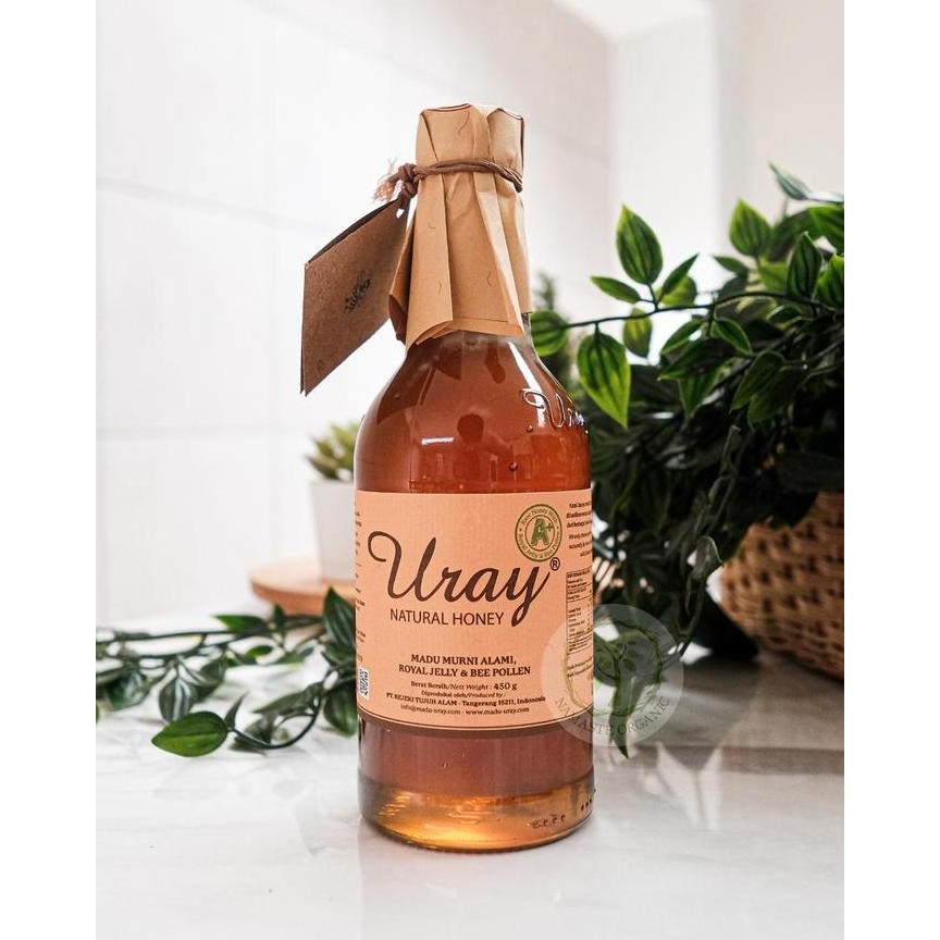 

TERMURAH MADU URAY NATURAL HONEY + ROYAL JELLY & BEE POLLEN 450GR ORIGINAL