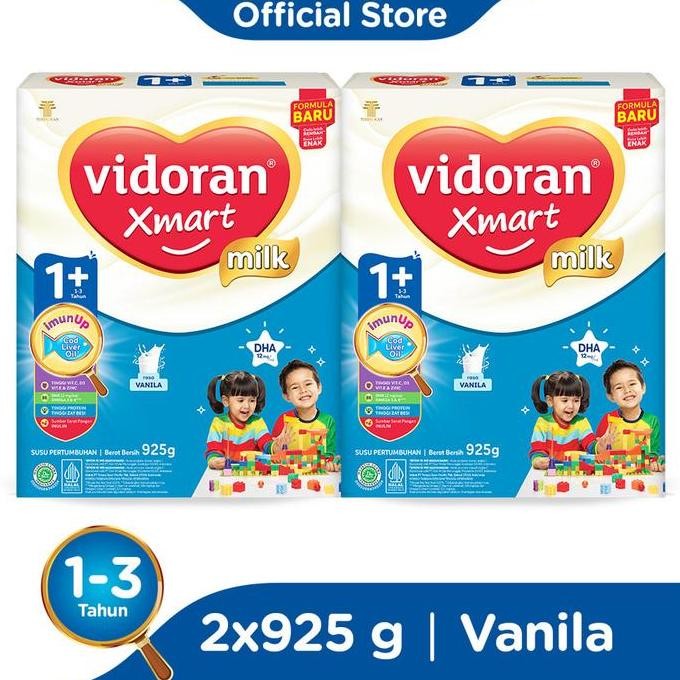 

TERMURAH PAKET 2PCS VIDORAN XMART 1+ 3+ 5+ RASA MADU VANILA COKLAT 700GR & 925GR