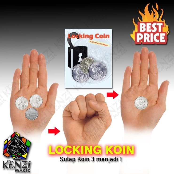 Alat Sulap Koin Locking Coin - Sulap Koin Menghilang DiM