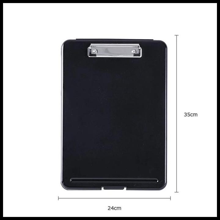 

Terlaris Triple W Papan Ujian Jalan Tulis Clip 2 in 1 Clipboard + Storage Alas Organizer Kantor Stationery Best Seller