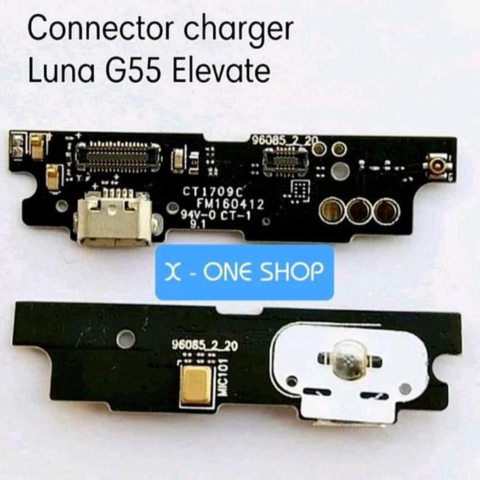 BARU KONEKTOR CHARGER + MIC LUNA G55 PCB ORIGINAL - PAPAN PLUG IN MICROPHONE