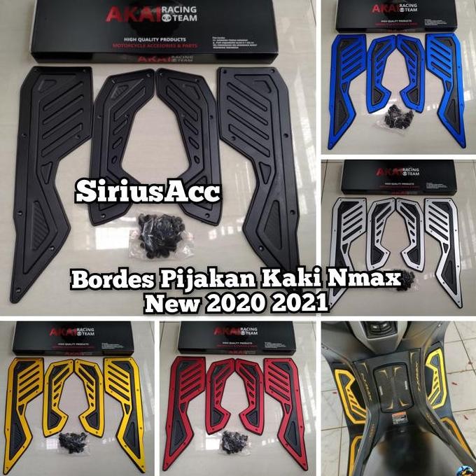 BORDES PIJAKAN KAKI NMAX NEW 2020 NMAX NEW 2021 PLAT BORDES NMAX NEW