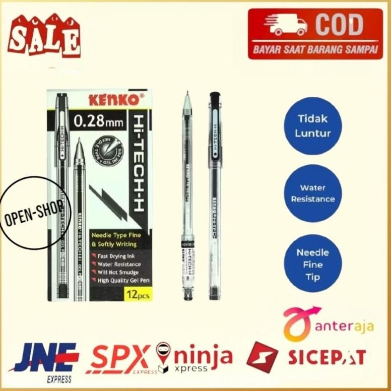 

Bolpoin Hi-Tech Kenko 0.28 1 kotak isi 12Pcs
