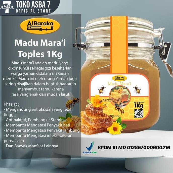 

TERMURAH AL BARAKAH MADU MARAI YAMAN 1KG - MADU ASLI YAMAN TOPLES EKSKLUSIF