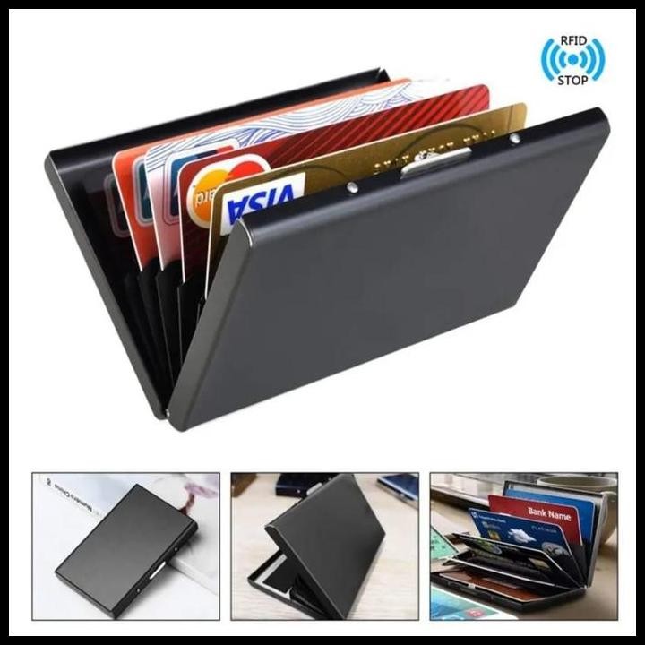 

Terlaris Dompet Kartu Aluminium Card Holder 6 Slot Best Seller