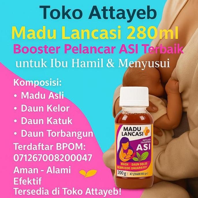 

TERMURAH MADU LANCARSI ASI BOOSTER 280ML - PELANCAR ASI IBU MENYUSUI & HAMIL - BPOM AMAN