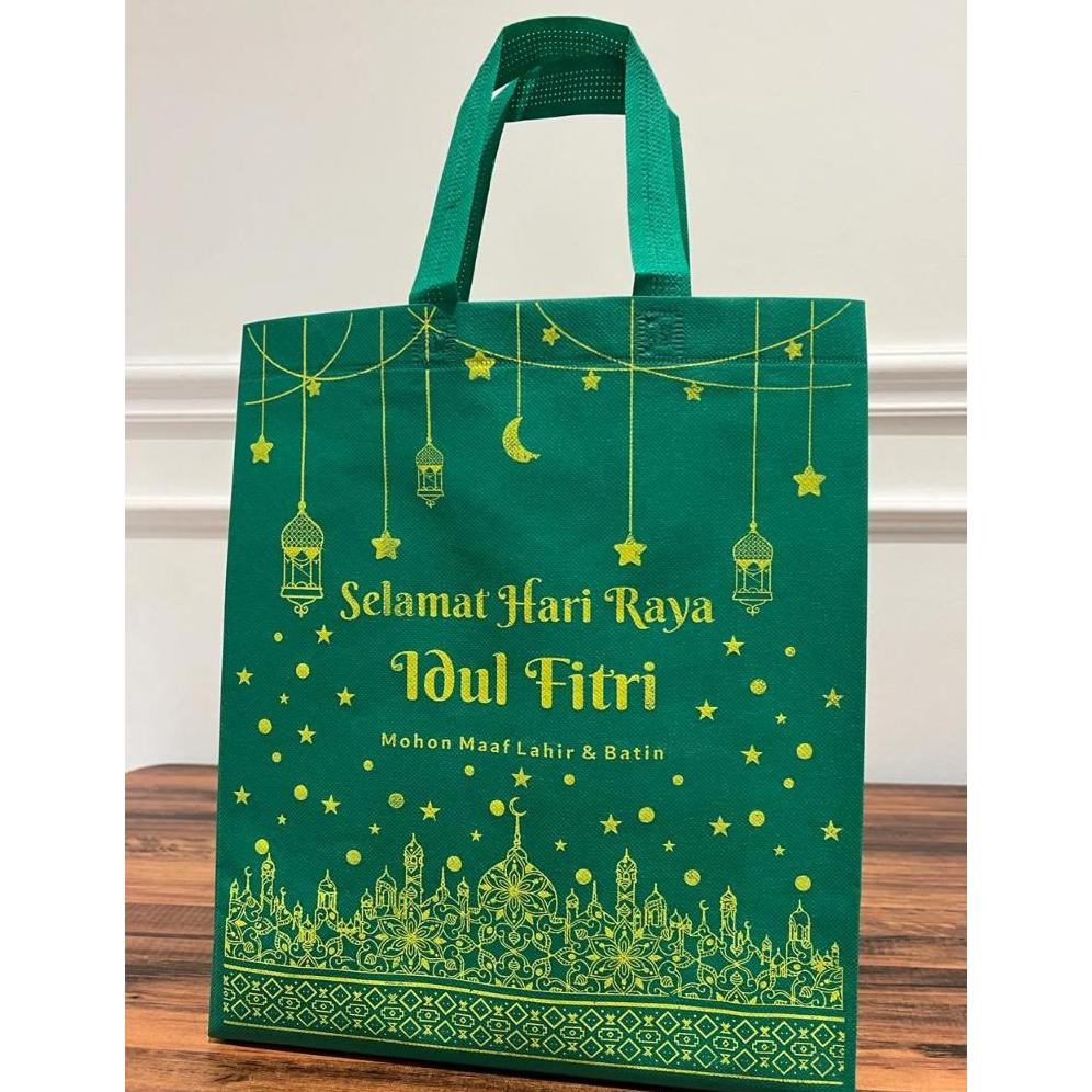 

see-97 Um57 (LUSINAN) Tas GOODIE BAG IDUL FITRI 30x40 l 80gsm Bahan Tebal Premium Parsel Eceran Tas Parsel Termurah Termurah