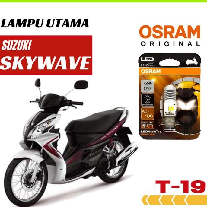 Super Murah, Lampu Depan Motor Suzuki Skywave Led Osram T19