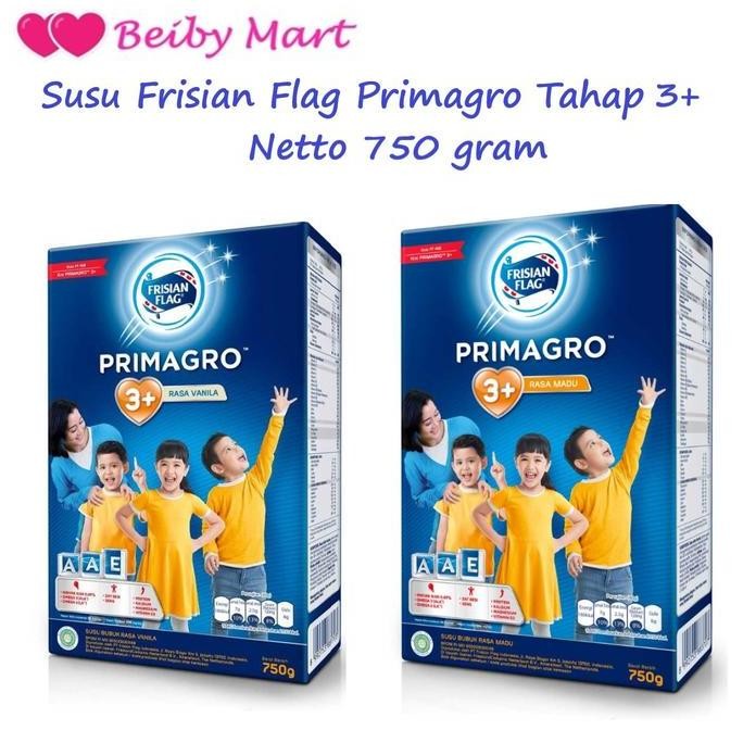 

TERMURAH SUSU FRISIAN FLAG PRIMAGRO 3+ 750G | RASA VANILA / MADU | SUSU PERTUMBUHAN ANAK