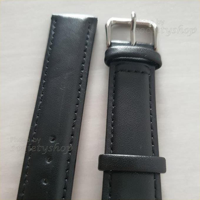 Ori - Strap Kulit Hitam Dw Timex 18Mm 20Mm 22Mm - Leather Watch Band Elegan