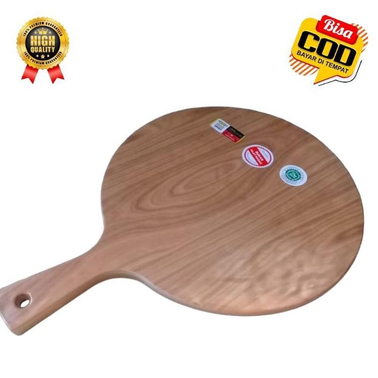 Piring Pizza Motif Kayu 9 Inch Melamin Golden Dragon P6709Amf