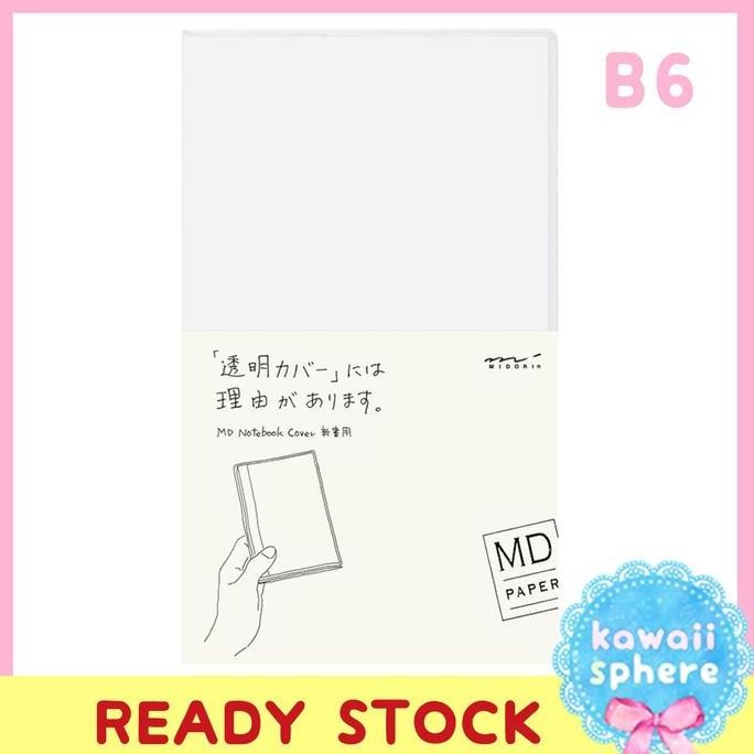 

Sale! Midori MD Notebook B6 Clear Cover Transparan Pelindung Buku Catatan Ori