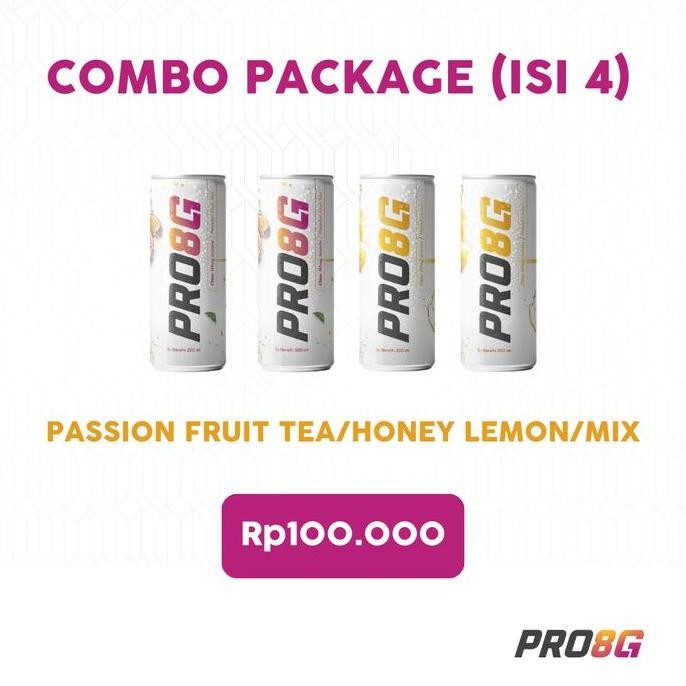 

Sale! Bundle 4 PCS Clear Protein Drink PRO8G - Passion Fruit Tea & Honey Lemon 500ml