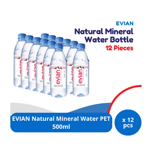 

EVIAN Natural Mineral Water PET 500ml x 12 pcs