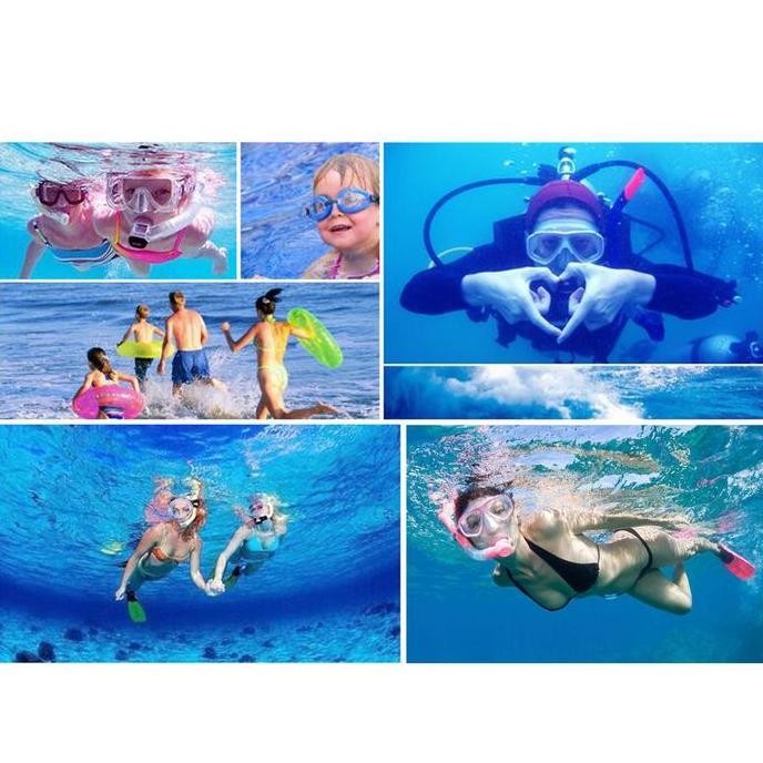 Promo / Terlaris PROMO Set Alat Selam Snorkel Snorkling Diving/Kacamata Diving Selam/Kacamata Selam 