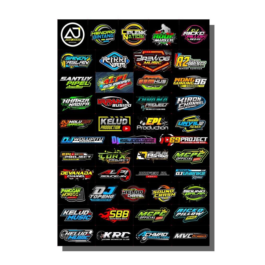 

(Langsung Beli) Stiker Remixer Dj - Pack Isi 45 Sticker - 69 Project Ajy One Zero Mcpc Sj56