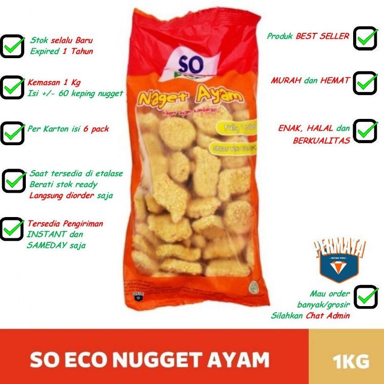 

Nugget Naget Ayam So Eco 1 Kg