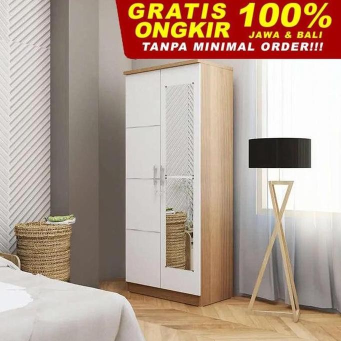Olympic Lemari Pakaian 2 Pintu / Lemari Baju / LP EERO 2P