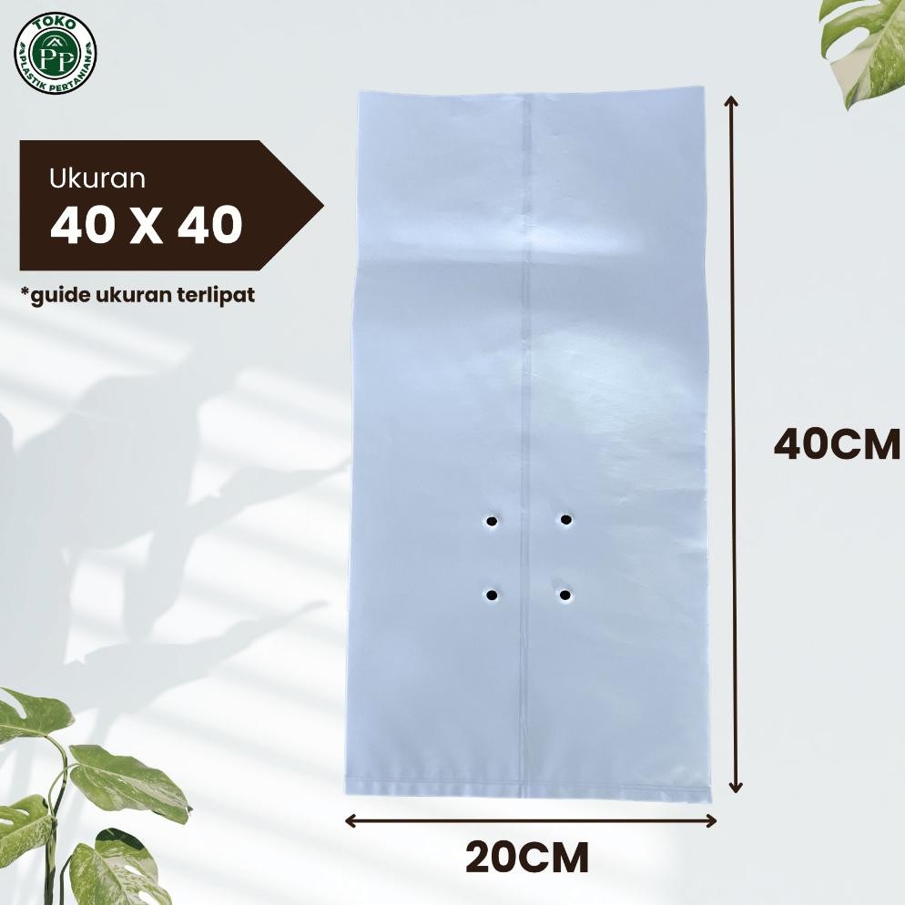 Polybag Putih 40 X 40 Isi 50 Lembar - Polybag Melon Harga Grosir Promo