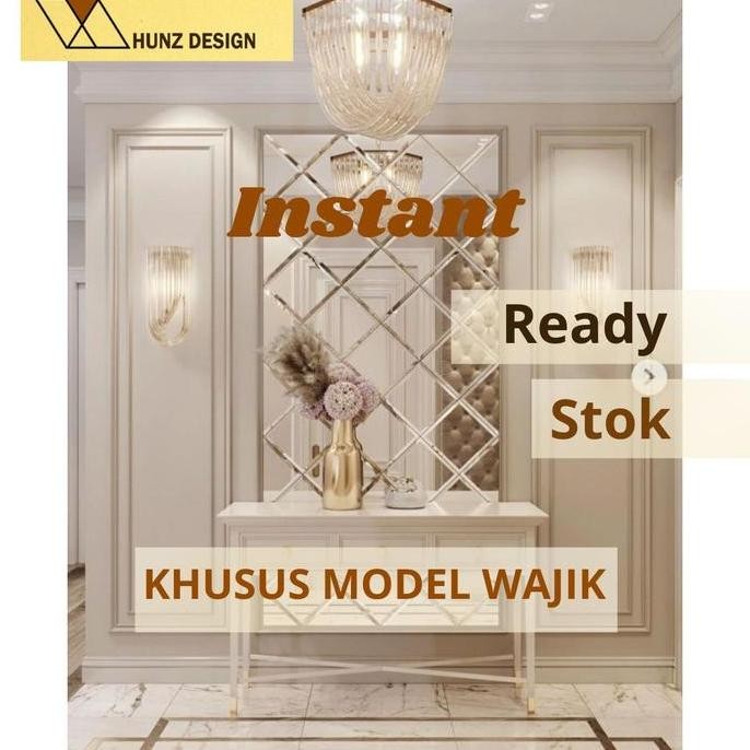 DEKORASI CERMIN KACA DINDING BEVEL/ KACA BEVEL/ CERMIN BEVEL / CERMIN BEVEL DINDING/ HIASAN DINDING/