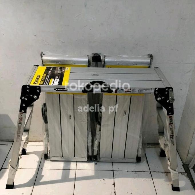 ready Tangga Steger Krisbow Tangga Platform Lipat Portabel 80 Cm