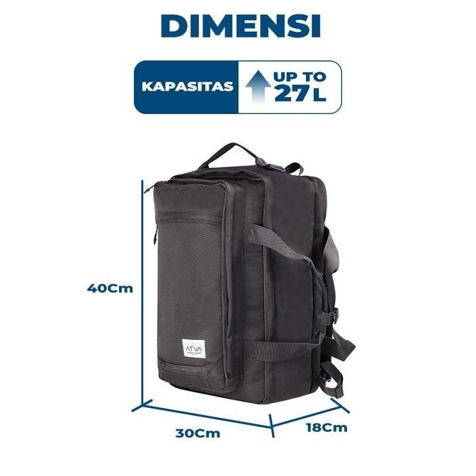 Tas Travel Ransel Koper Pakaian Baju Besar Jinjing 30 Liter Coklat