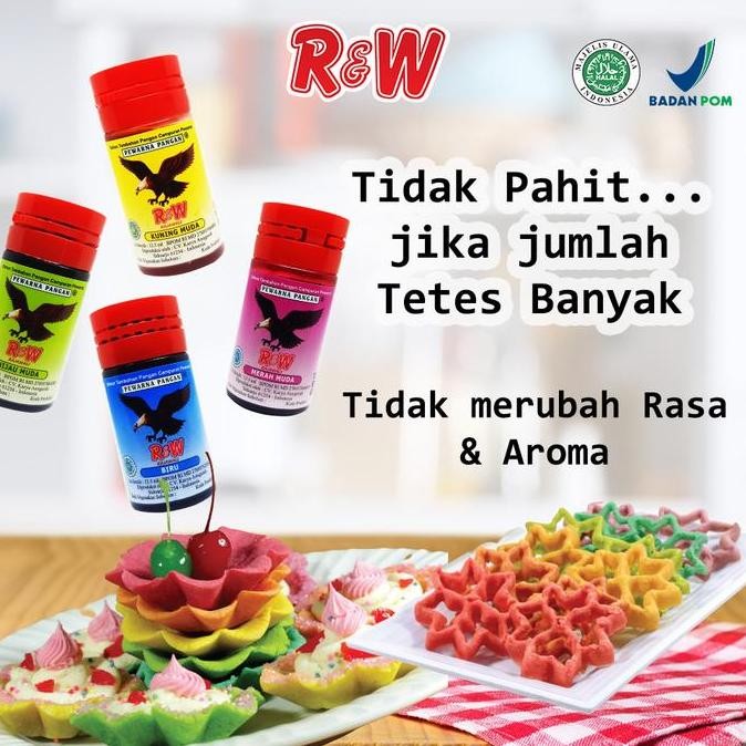

LM Pewarna Makanan Minuman Kue Rajawali R&W RW 12,5 ml