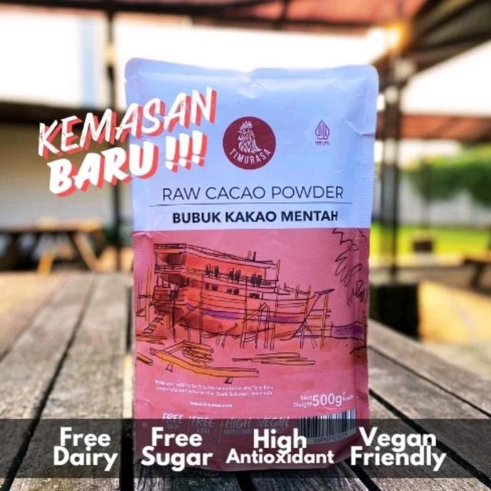 

LM Bubuk Cokelat Timurasa Raw Cacao Powder 500g: Asli Kakao Tanpa Gula dan Susu, Pilihan Chocolate Sehat