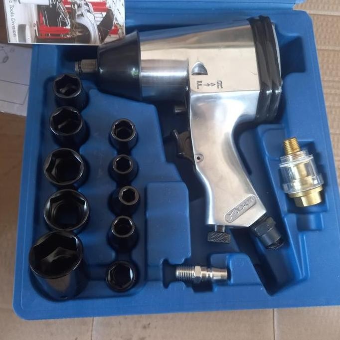 Air Impact Wrench Benz Set / Mesin Kunci Sok Angin 1/2" Kits Set