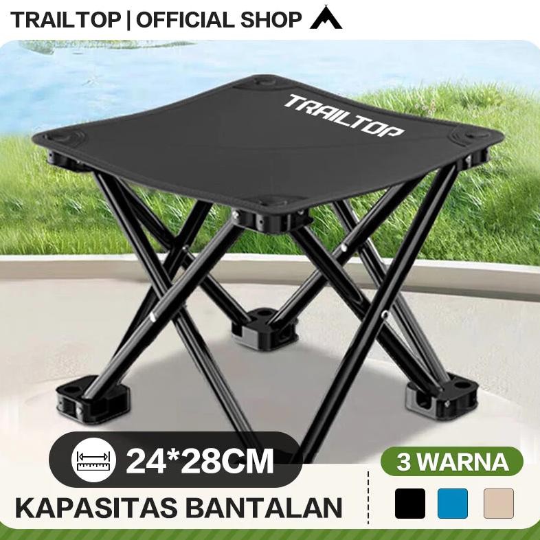 [READY] TrailTop Kursi Lipat Outdoor Kecil Beban Berat 120kg Kursi Santai Kursi Lipat Portable