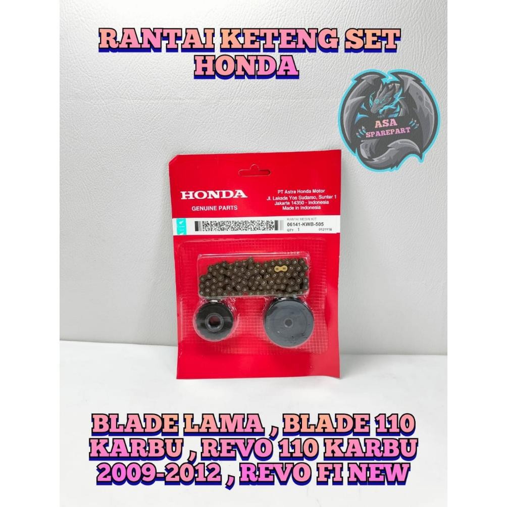 RANTAI KETENG SET ASLI ORIGINAL Motor HONDA BLADE LAMA , BLADE 110 KARBU , REVO 110 KARBU 2019-2012 