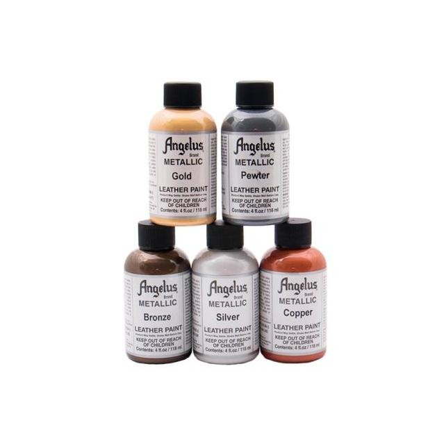 

TERBARU Angelus Acrylic Leather Paint Metallic Color ( 1oz & 4oz)