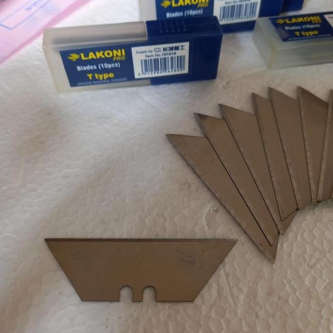 

Isi Pisau Cutter Lipat / Refil Filding Knife 10 Pcs Lakoni Pro