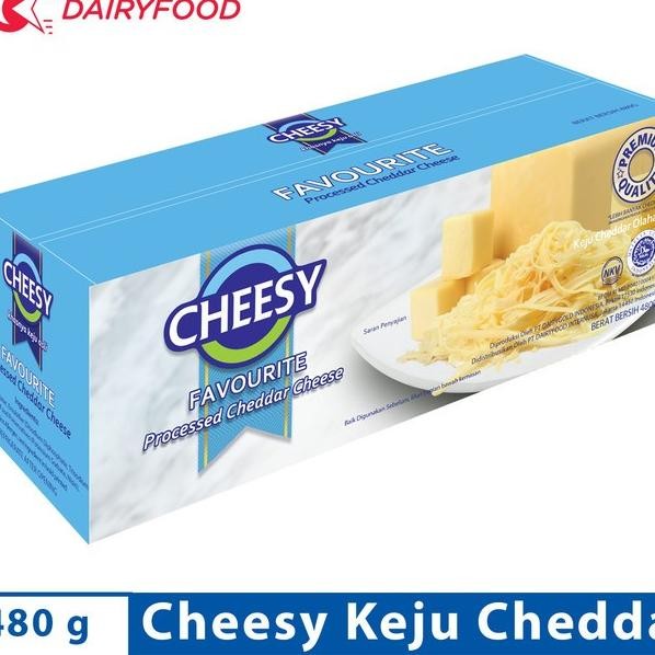 

Cheesy Favourite Keju Cheddar 480G Cheddar Cheese