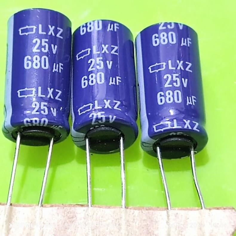 100 pcs elko 680uf 25v rencengan DiM