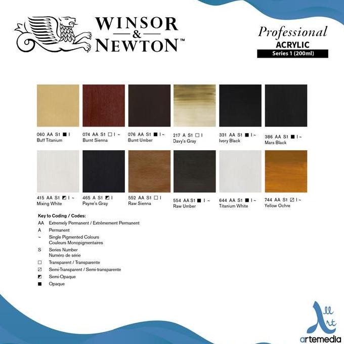 

TERBARU Cat Akrilik Winsor & Newton Professional Acrylic Paint 200ml Series 1 HOT SALE!