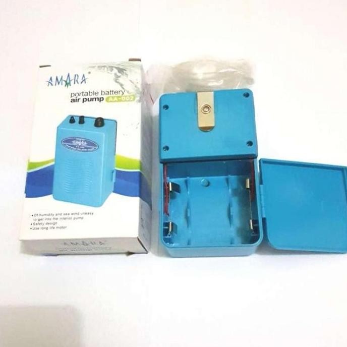Diskon Pompa Udara Aquarium Portable Amara Aa002 Aerator Baterai Tanpa Listrik