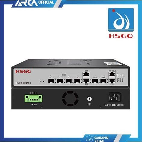 Olt Epon Hsgq E04Mid L2 4Pon Px20+++ Mini 2*1G Lan+2*1G Sfp Uplink 1U Free Sfp New Series New Stok