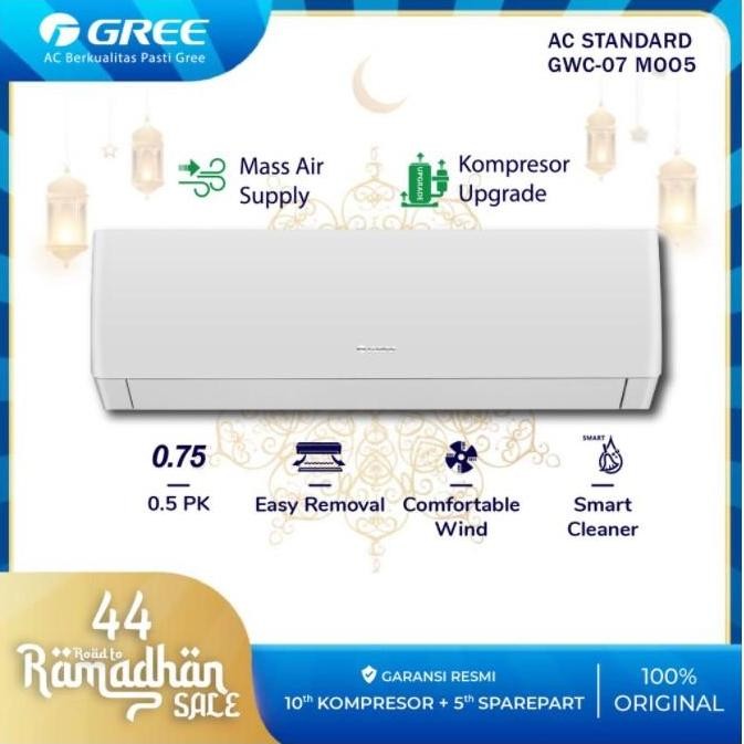 Gree Ac 3/4Pk Gwc 07Moo3 3/4Pk Berikut Pasang