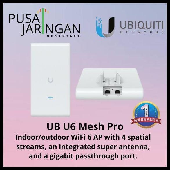 Ubiquiti U6-Mesh-Pro Indoor/Outdoor Wifi 6 Ap With 4 Spatial Streams New Stok