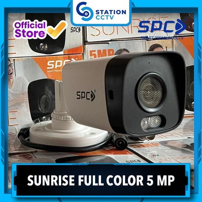 Spc Sunrise Outdoor Full Color 5 Mp / Cctv Camera Colorvu 5 Mega Pixel