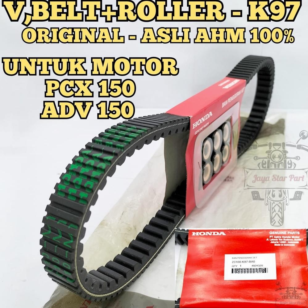 ORI PANBEL SET PLUS ROLLER HONDA PCX 150 ADV 150 23100-k97-PA0 ORIGINAL AHM ASLI 100% PNP VARIO 125 