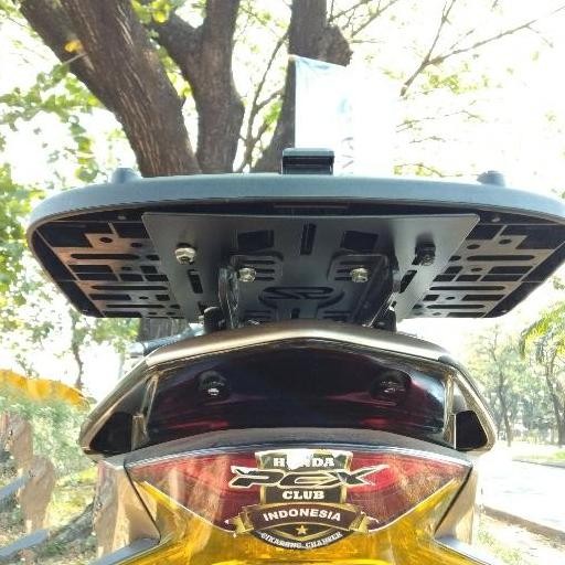 BRACKET BOX BELAKANG PCX DUDUKAN BOX MOTOR BELAKANG TOURING UNIVERSAL STOK TERBATAS