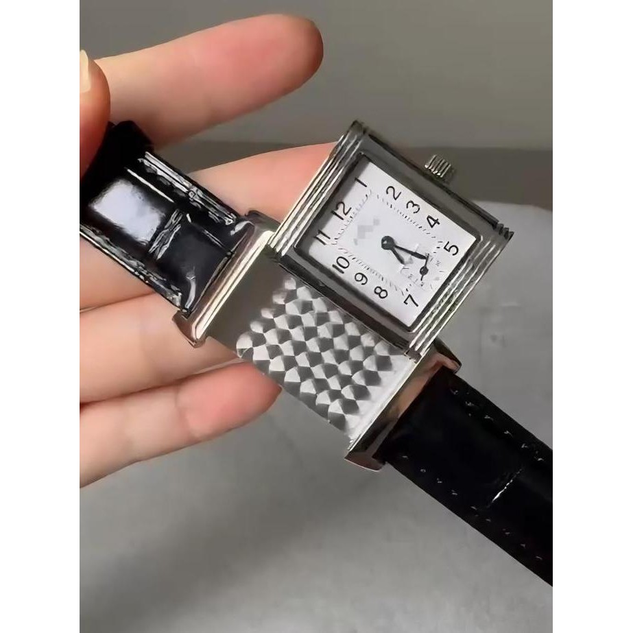 AkH Watch293 JAM TANGAN MEWAH WANITA PRIA UNISEX Ladies JLC Reverso TRIBUTE DUOFACE SMALL SECONDS JA