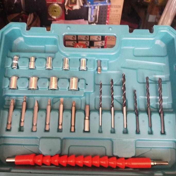 Mailtank Sh191 Mesin Bor Cordless Drill 12Volt 2 Batre Free Accesories