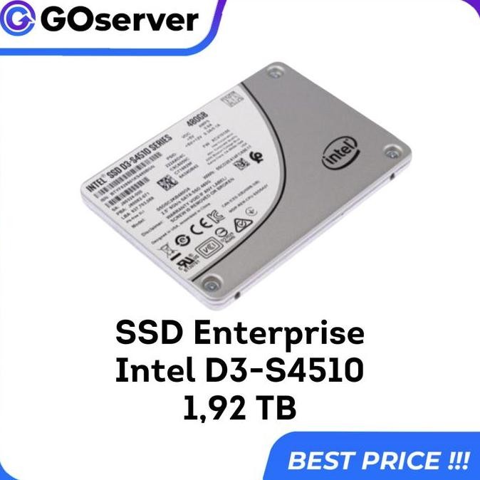 Ssd Enterprise Server Intel D3-S4510 1.92Tb Sata 2.5In 6Gb/S New Stok