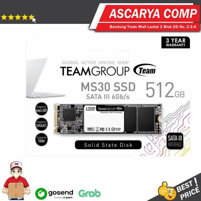 Team SSD Msata M.2 2280 MS30 512GB - 512 GB M2 TM8S7512G0C101 /SSD 256
