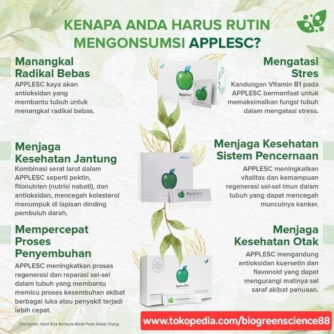 AppleSC Apple SC Biogreen Apple Stemcell Original Biogreen Science