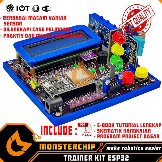 MC TRAINER KIT ESP32 MODULE BASIC TRAINER PEMBELAJARAN IOT ESP32 DIY