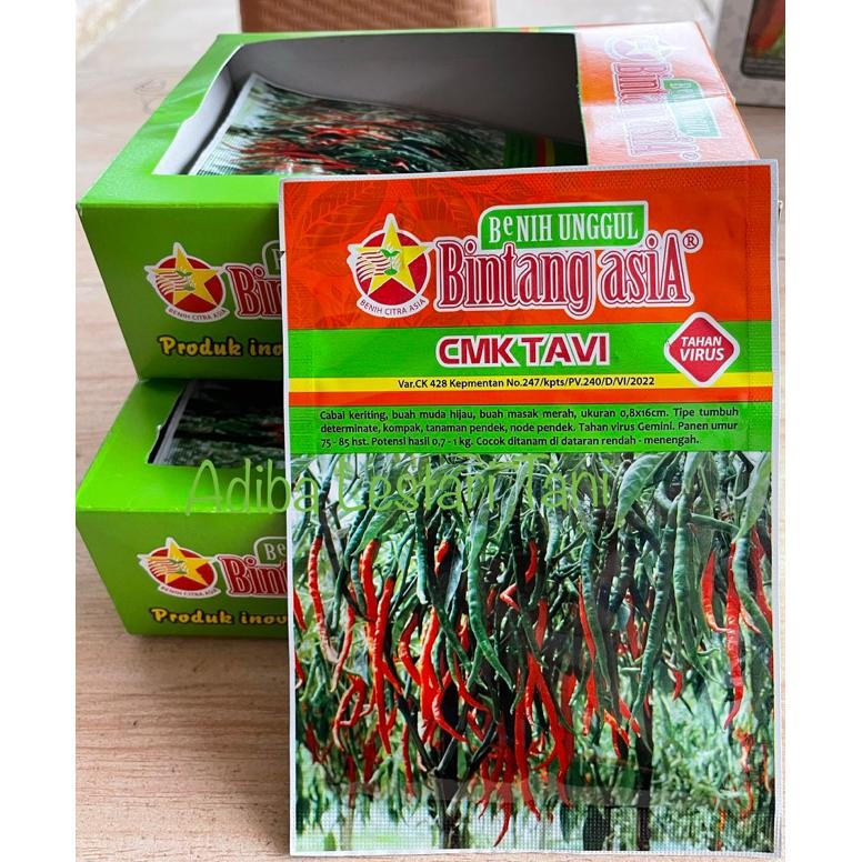 Benih Cabe Keriting CMK Tavi 10 gram - Cap Bintang Asia